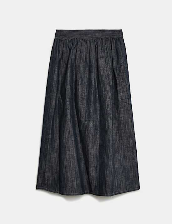 Midaxi-Tr&auml;gerkleid mit Blumenmuster und Schaldetail