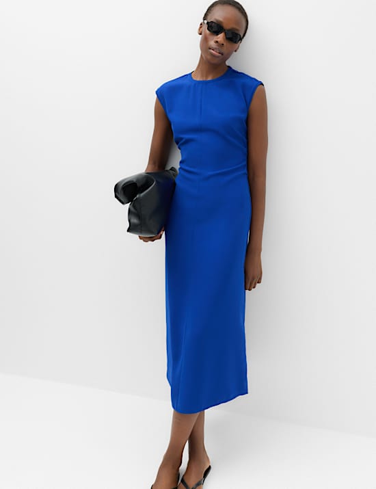 Cinched Midi Column Dress
