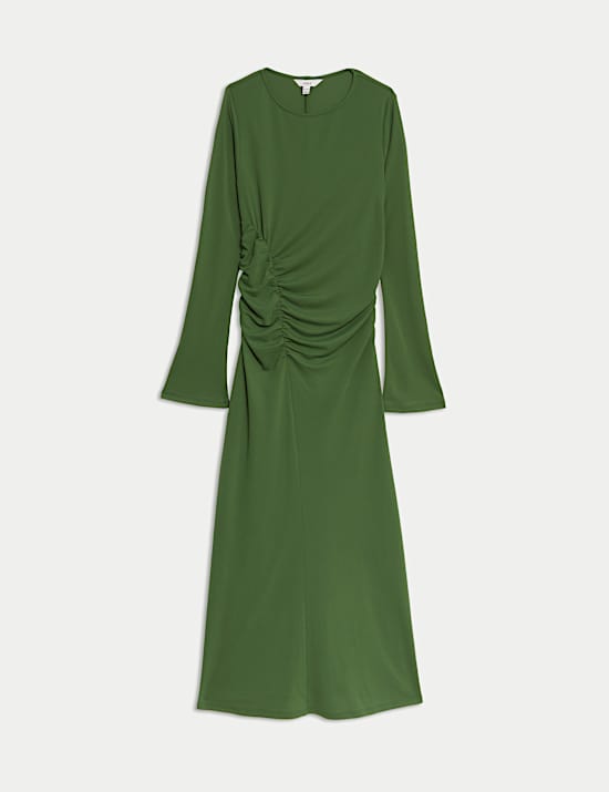 Jersey Round Neck Midaxi Column Dress