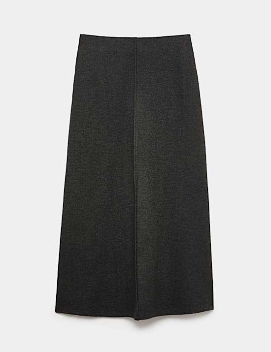 Jersey Midi Circle Skirt