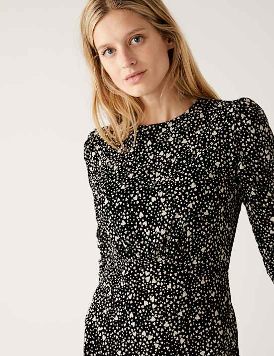 Mini-skaterjurk van jersey met print