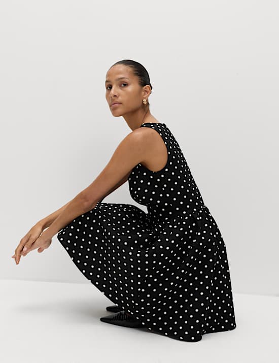 Square Neck Mini Waisted Dress