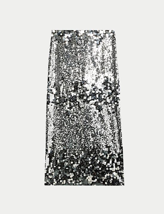 Sequin Midaxi Pencil Skirt