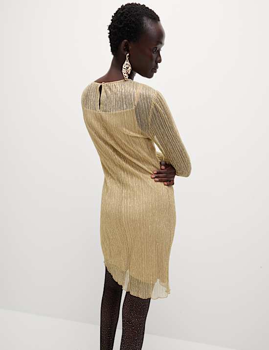 Lurex Sparkly Mini Column Dress