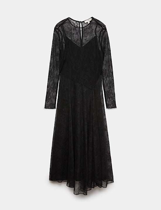 Lace Midaxi Skater Dress