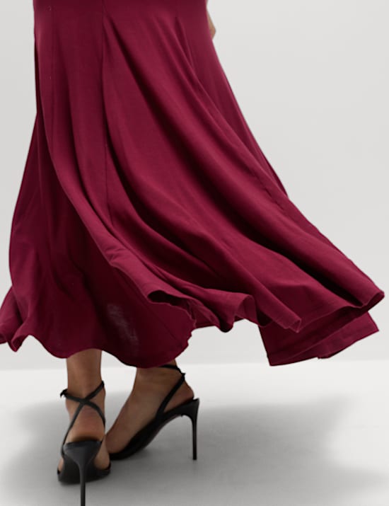Jersey Halter Neck Midaxi Column Dress
