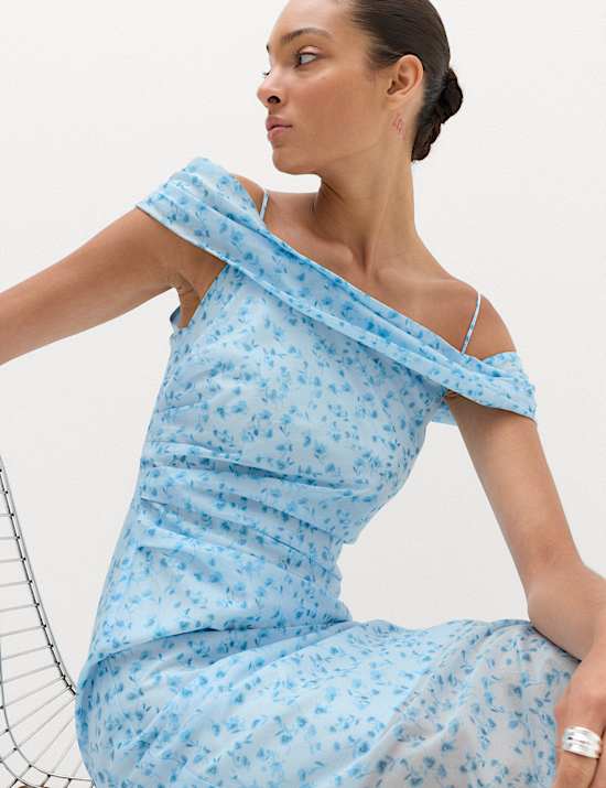 Lyocell Rich Floral Midi Dress