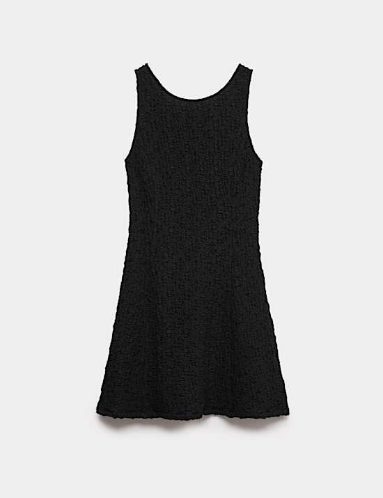 Cotton Rich Textured Mini Column Dress