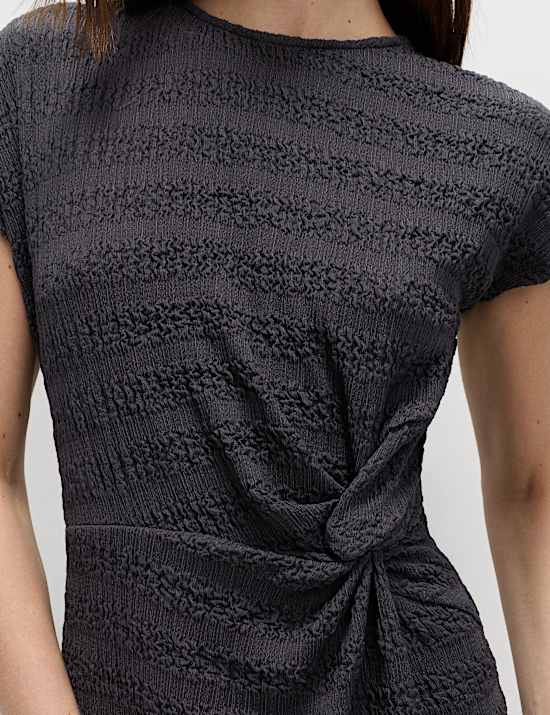 Textured Midi Column Dress