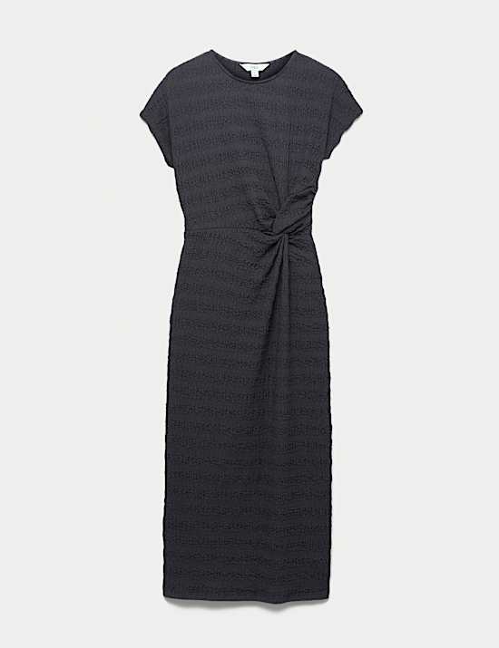 Textured Midi Column Dress
