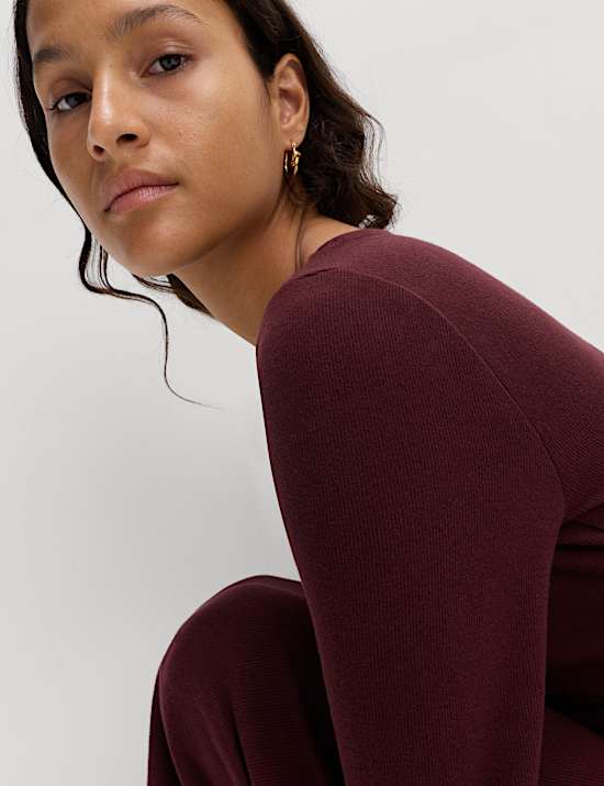 Cotton Rich Cosy Midi Column Dress