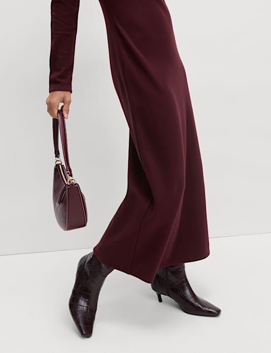 Cotton Rich Cosy Midi Column Dress