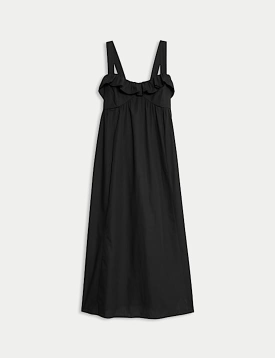 Pure Cotton Ruffle Midaxi Cami Dress