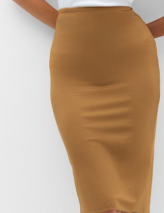 Jersey Midi Pencil Skirt
