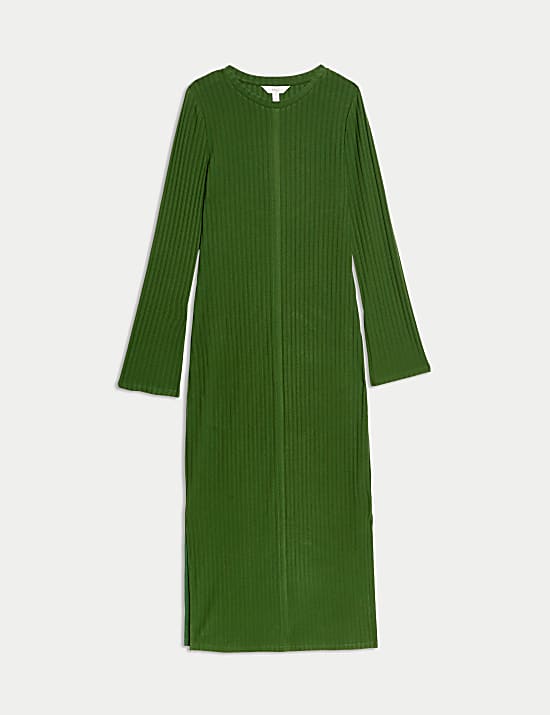 Round Neck Midi Column Dress