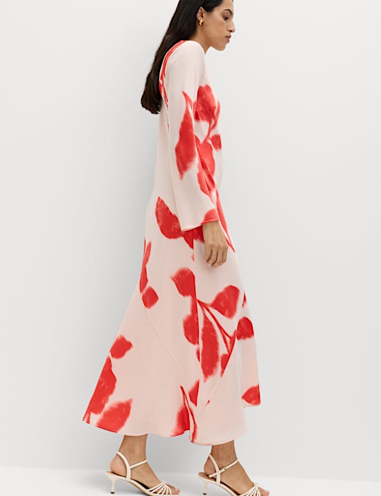 Printed Midaxi Column Dress