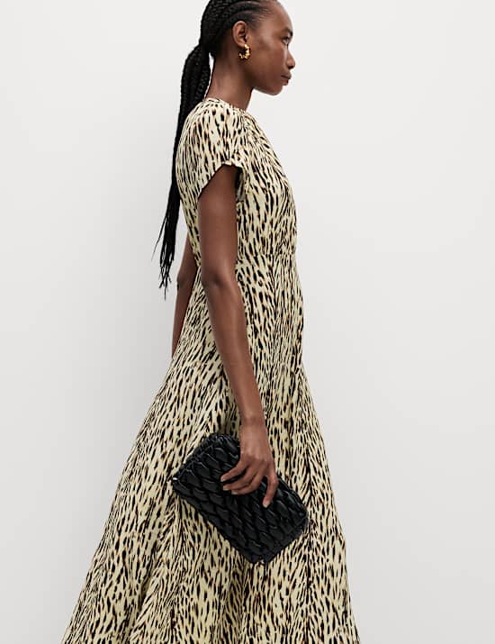 Printed Midaxi Tea Dress