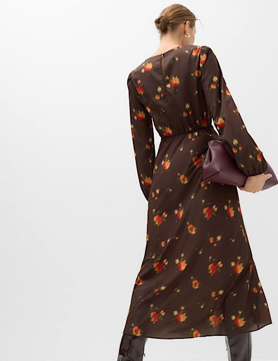 Floral Midi Tea Dress