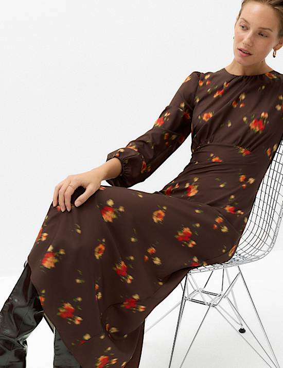 Floral Midi Tea Dress