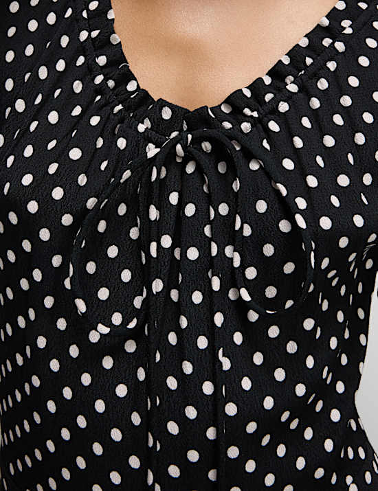 Polka Dot Midaxi Tea Dress