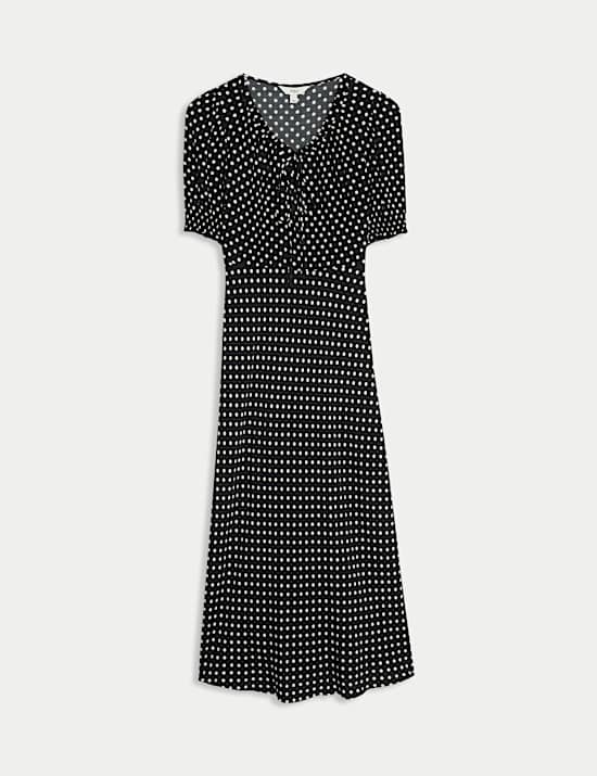 Polka Dot Midaxi Tea Dress