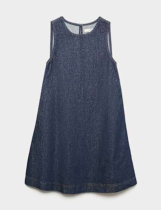 Denim Mini Swing Dress
