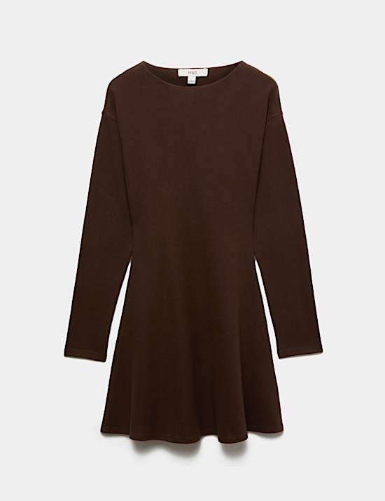Cotton Rich Cosy Mini Skater Dress