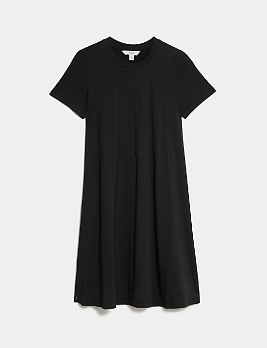 Pure Cotton Panelled Mini Skater Dress