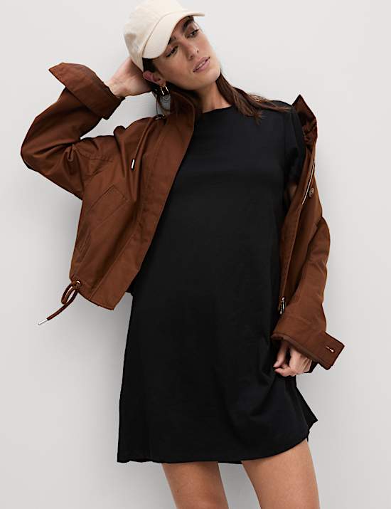 Pure Cotton Mini T-Shirt Dress