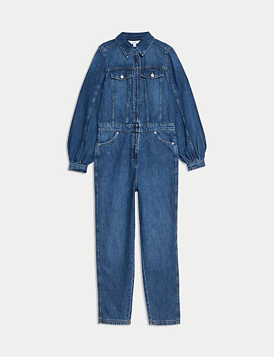 Denim Waisted Jumpsuit