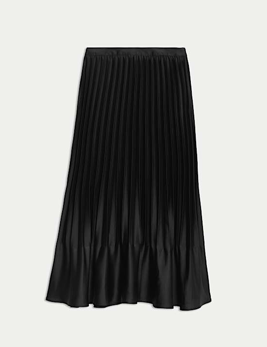 Pleated Midaxi Skirt
