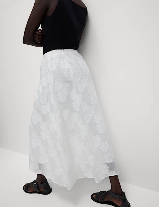 Jacquard Midi Circle Skirt