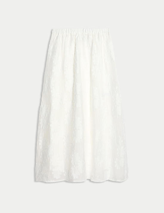 Jacquard Midi Circle Skirt
