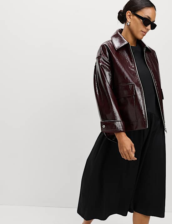 Pure Cotton Midi Drop Waist T-Shirt Dress