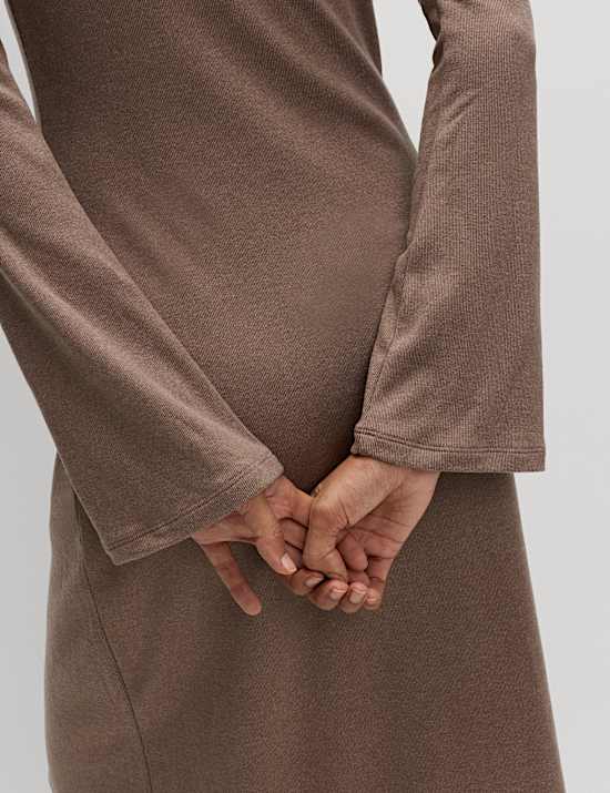 Jersey Cosy Midi Column Dress