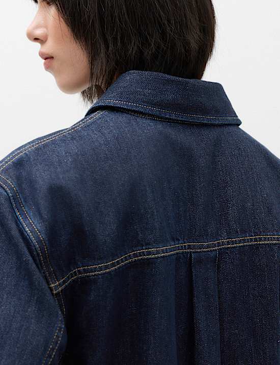 Denim Mini Shirt Dress