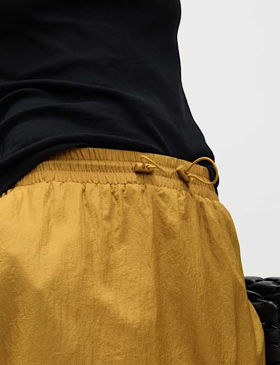 Textured Midi Circle Skirt