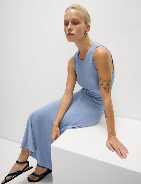 Jersey Midaxi Column Dress