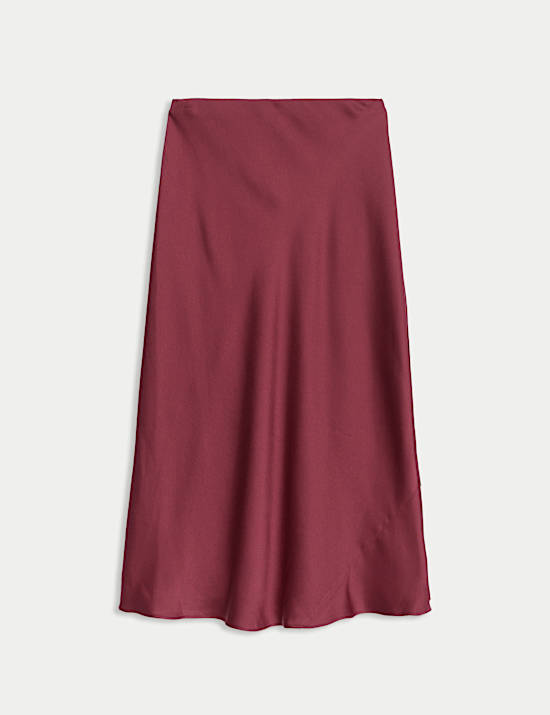 Satin Midaxi Slip Skirt