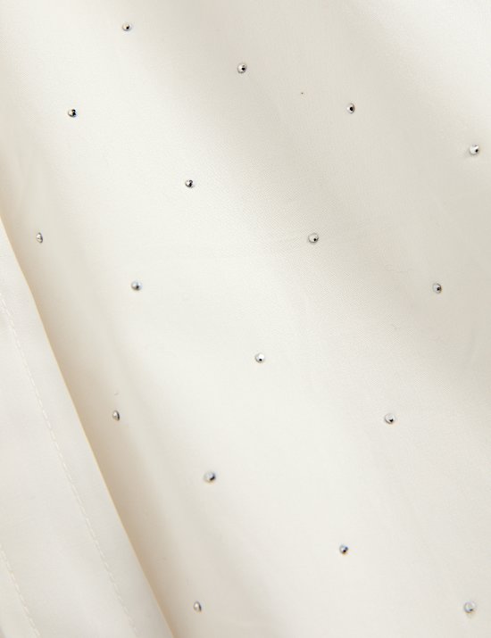 Pure Cotton Oversized Embellished Shirt