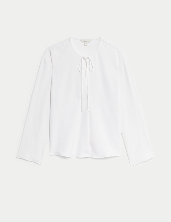 Collared Popover Blouse