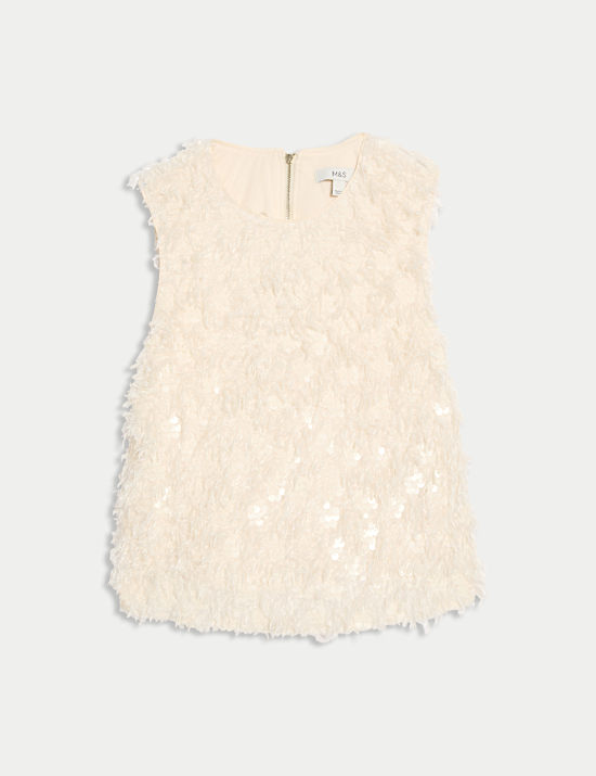 Top versierd met verendetail