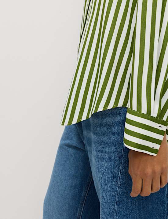 Printed Collared Button Through Shirt