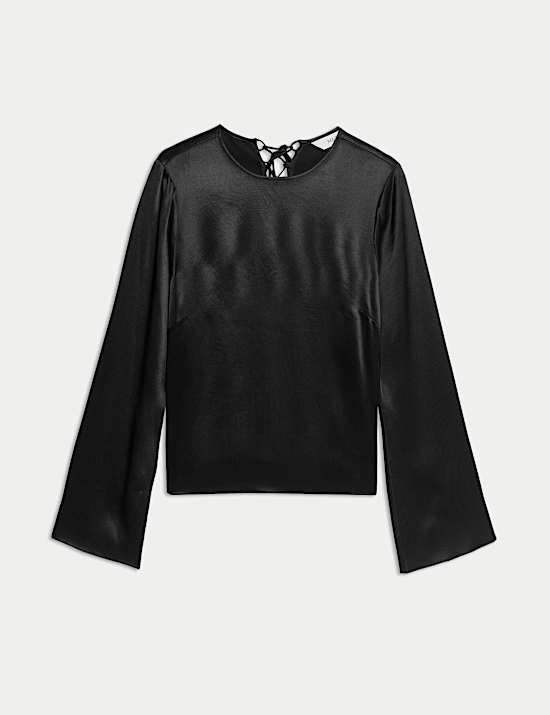 Top s dlouhými rukávy a zavazováním