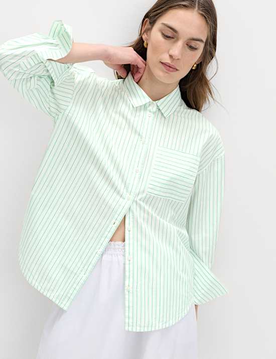 Pure Cotton Striped Shirt
