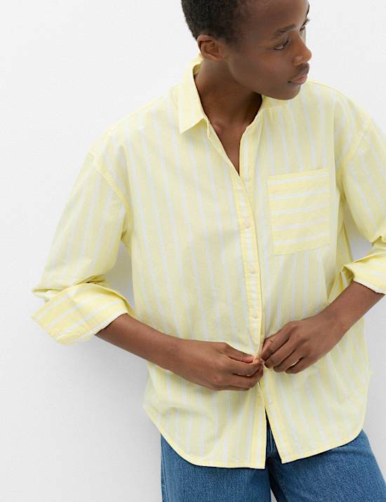 Pure Cotton Striped Shirt