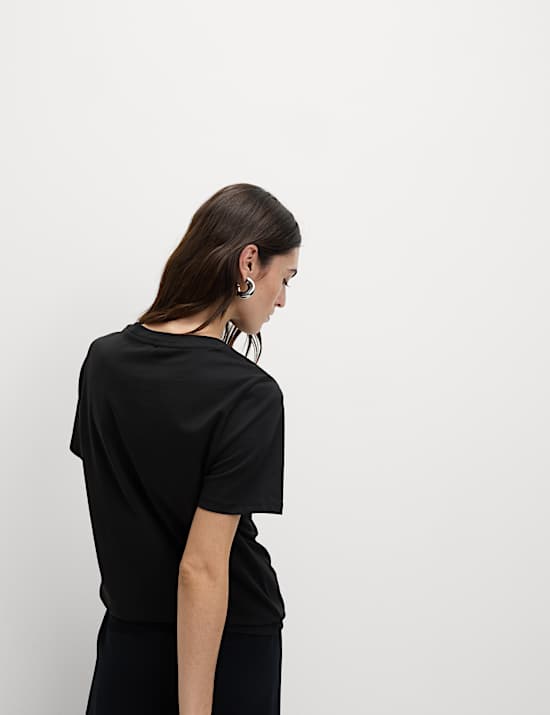 Pure Cotton Bow Detail Embellished Top