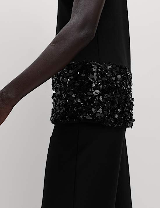 Sparkly Sequin Detail Top