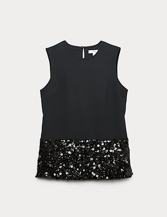 Sparkly Sequin Detail Top