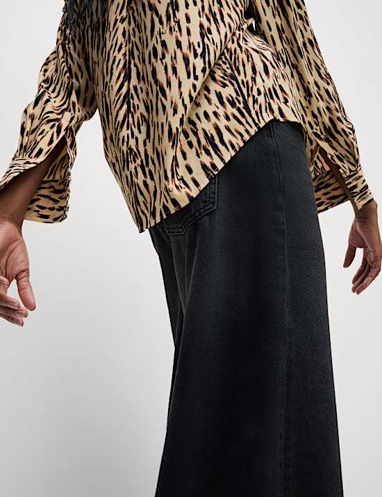 Εμπριμέ πουκάμισο με γιακά